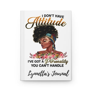 Attitude Personalized Hardcover Journal Matte Finish