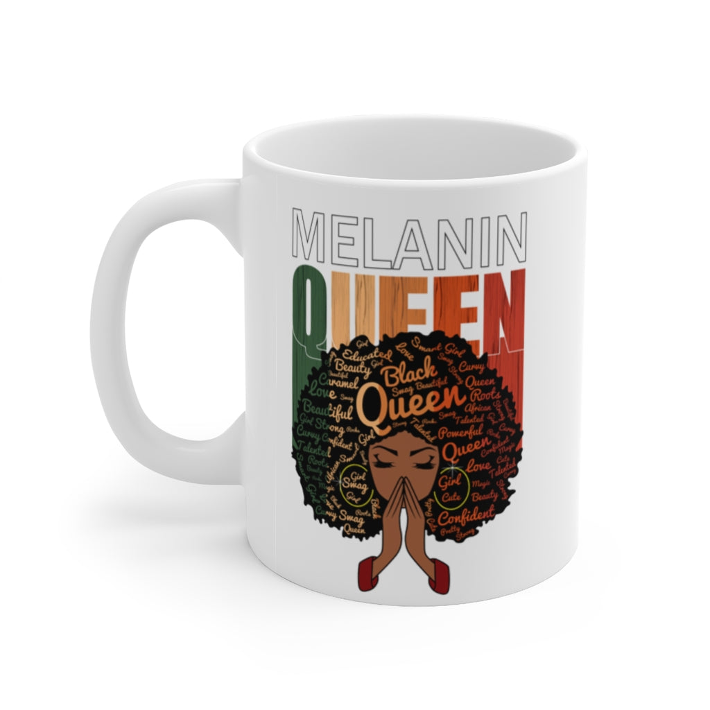 Melanin Queen Personalized Ceramic Mug 11oz