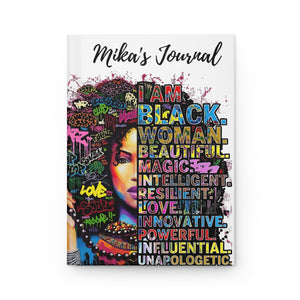 Unapologetically Black Personalized Hardcover Journal Matte Finish