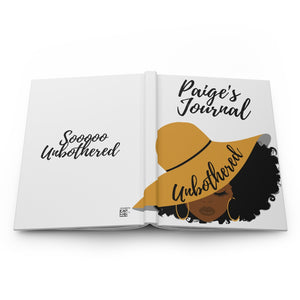 Unbothered Hardcover Personalized Journal Matte Finish