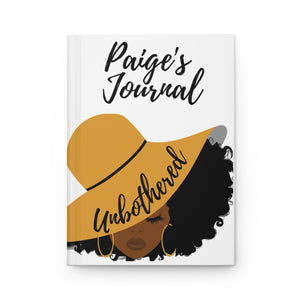 Unbothered Hardcover Personalized Journal Matte Finish