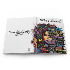 Unapologetically Black Personalized Hardcover Journal Matte Finish