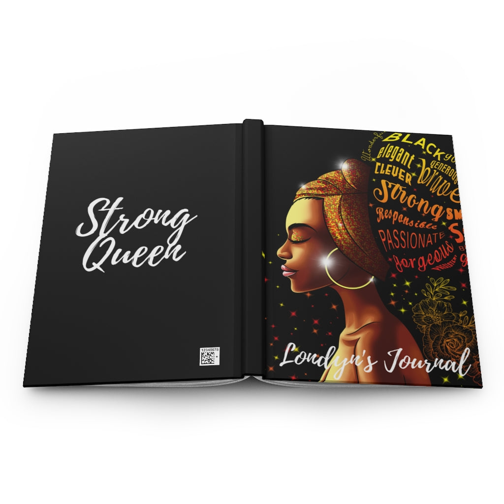 Black Is Strong Hardcover Personalized Journal Matte Finish