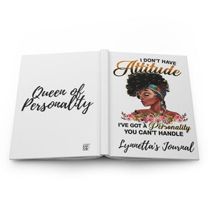 Attitude Personalized Hardcover Journal Matte Finish