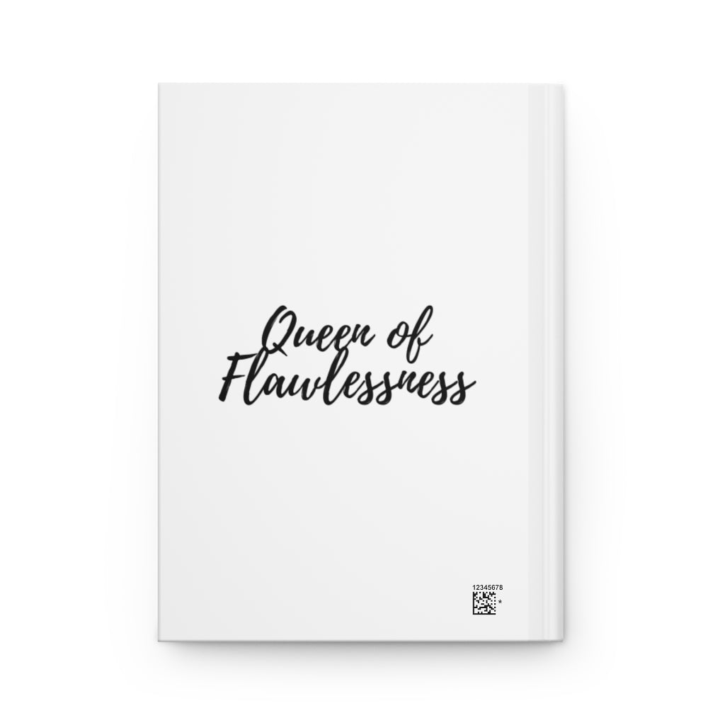 Flawlessly Black Personalized Hardcover Journal Matte Finish